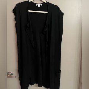 Sleeveless August Silk cardigan